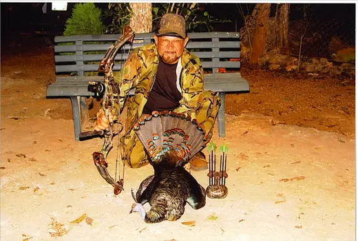 Bow Hunter Ocellated 2 — Ocellated Turkey Hunts at Gunners Taxidermy